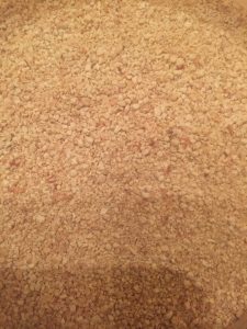 Close-up of organic cob soil mix for gardening and planting.