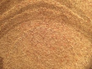 Close-up of golden, crispy cornmeal cob for baking and cooking.