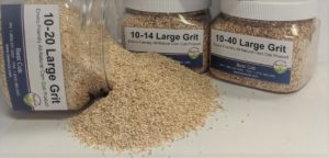 Containers of Best Cob large grit for chicken coops and poultry.