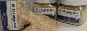 Containers of Best Cob large grit for natural corn cob mulch and soil improvement.